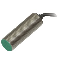 Pepperl&plus;Fuchs Inductive Proximity Metal Barrel Sensor; 18mm; Embeddable; 10-30VDC; NO; PNP; 2m Potted Cable